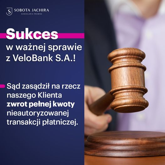 Sukces w ważnej sprawie z VeloBank S.A.
