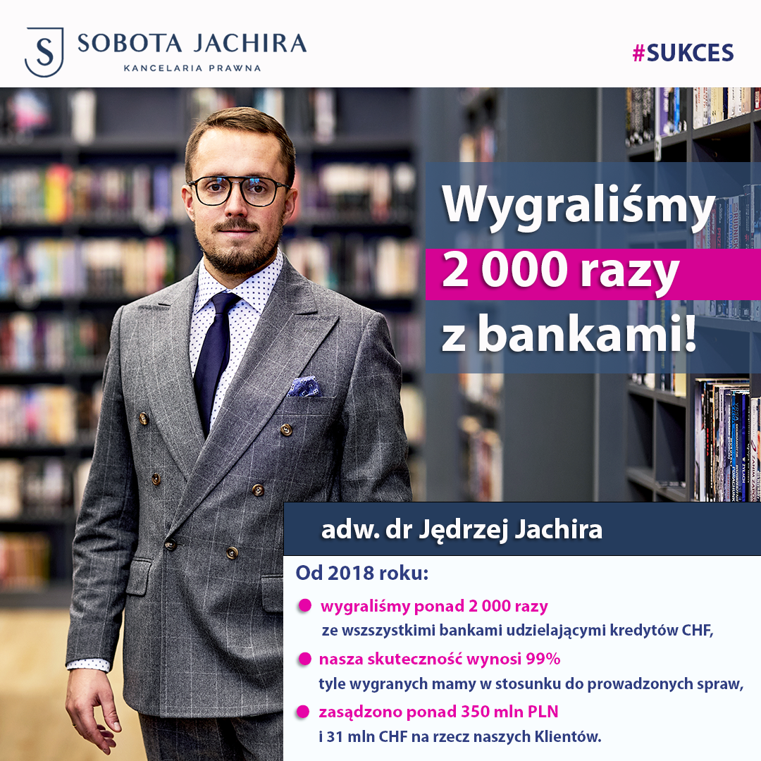 Dwa tysiące wygranych spraw przeciw bankom!