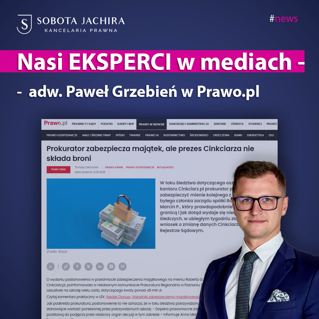 Prokurator zabezpiecza majątek w sprawie Cinkciarz.pl – nasz ekspert w Prawo.pl