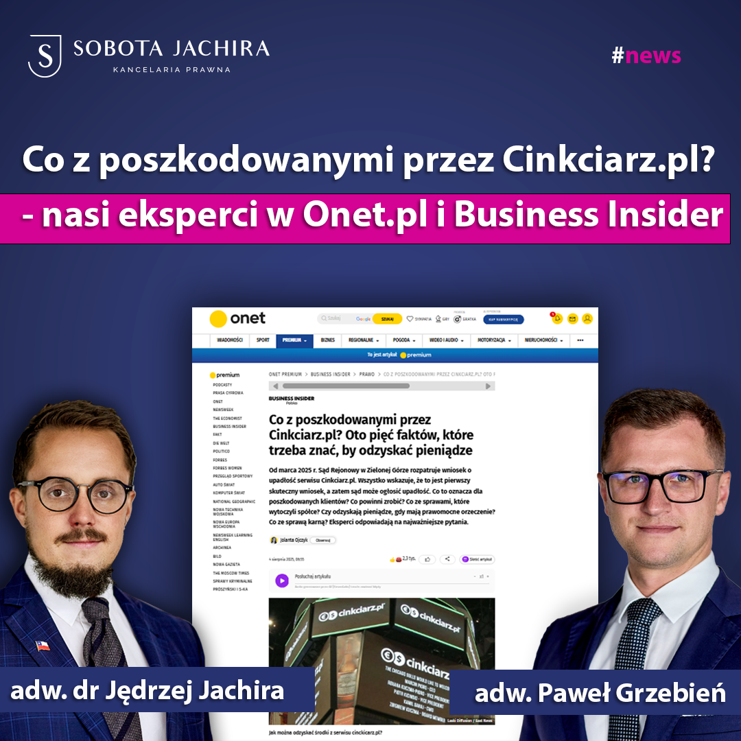 2025-08-04 Co z poszkodowanymi przez Cinkciarz - Paweł Grzebień i Jędrzej Jachira