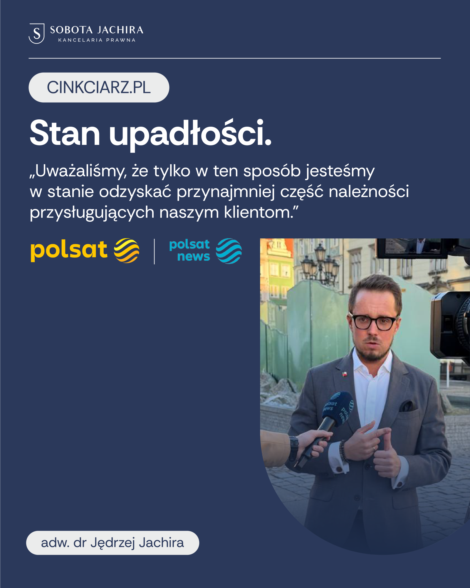 Cinkciarz.pl: stan upadłości – nasz ekspert w Polsat i Polsat News