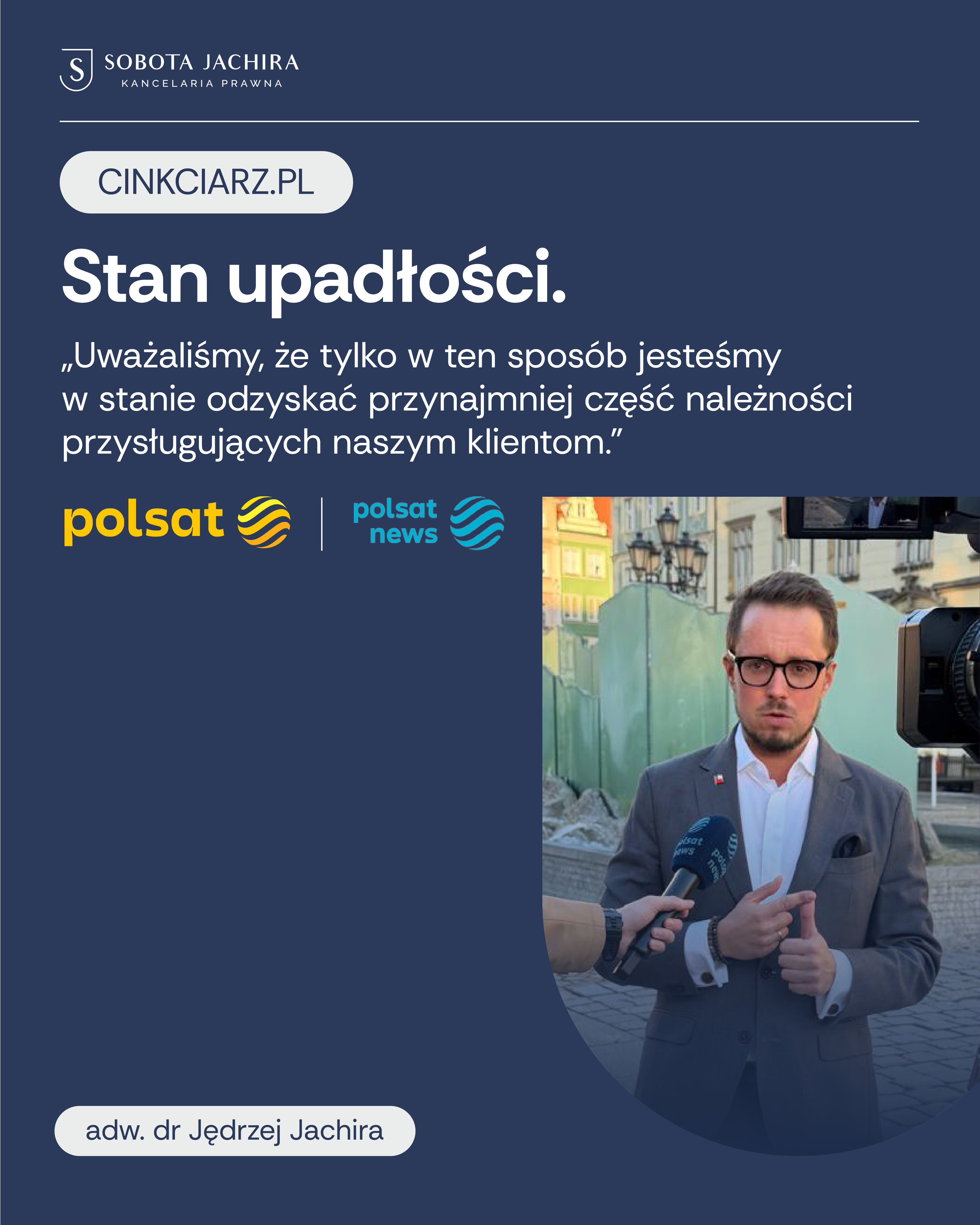 Cinkciarz.pl: stan upadłości – nasz ekspert w Polsat i Polsat News
